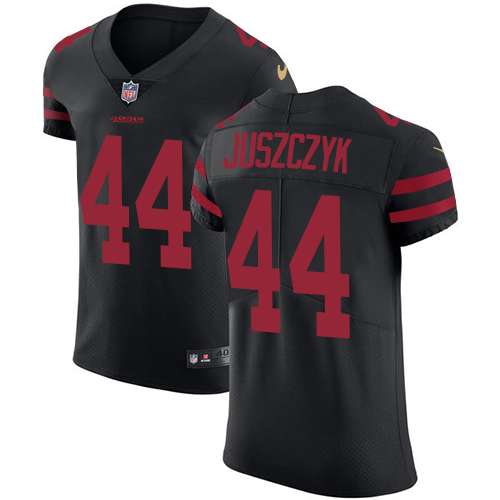 Nike 49ers #44 Kyle Juszczyk Black Alternate Men's Stitched NFL Vapor Untouchable Elite Jersey - Click Image to Close